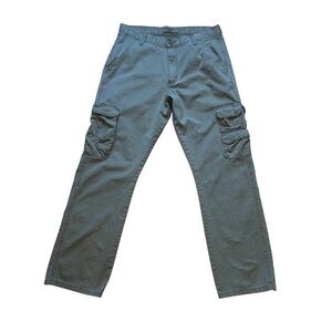 Wrangler Men's Beige Relaxed Fit Cargo Pants Size 32x32 Gorpcore Utility Tan